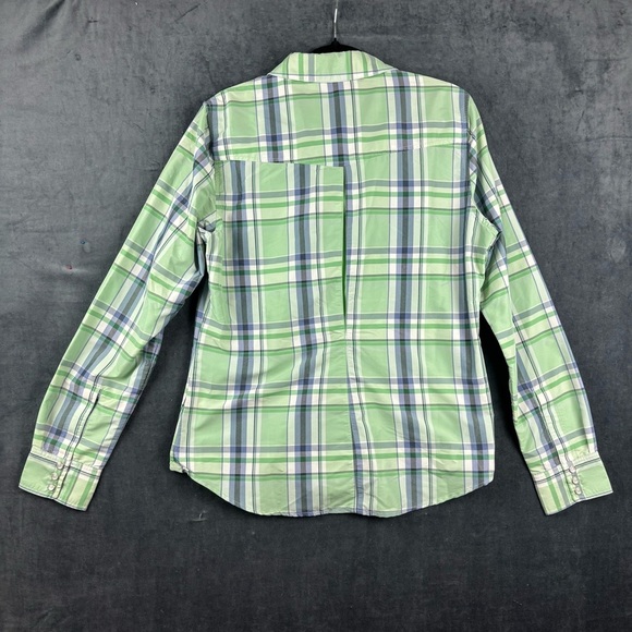 Simms Women’s Guide Series Big Sky long sleeve Pearl Button Down in celery Sz M - Picture 7 of 9